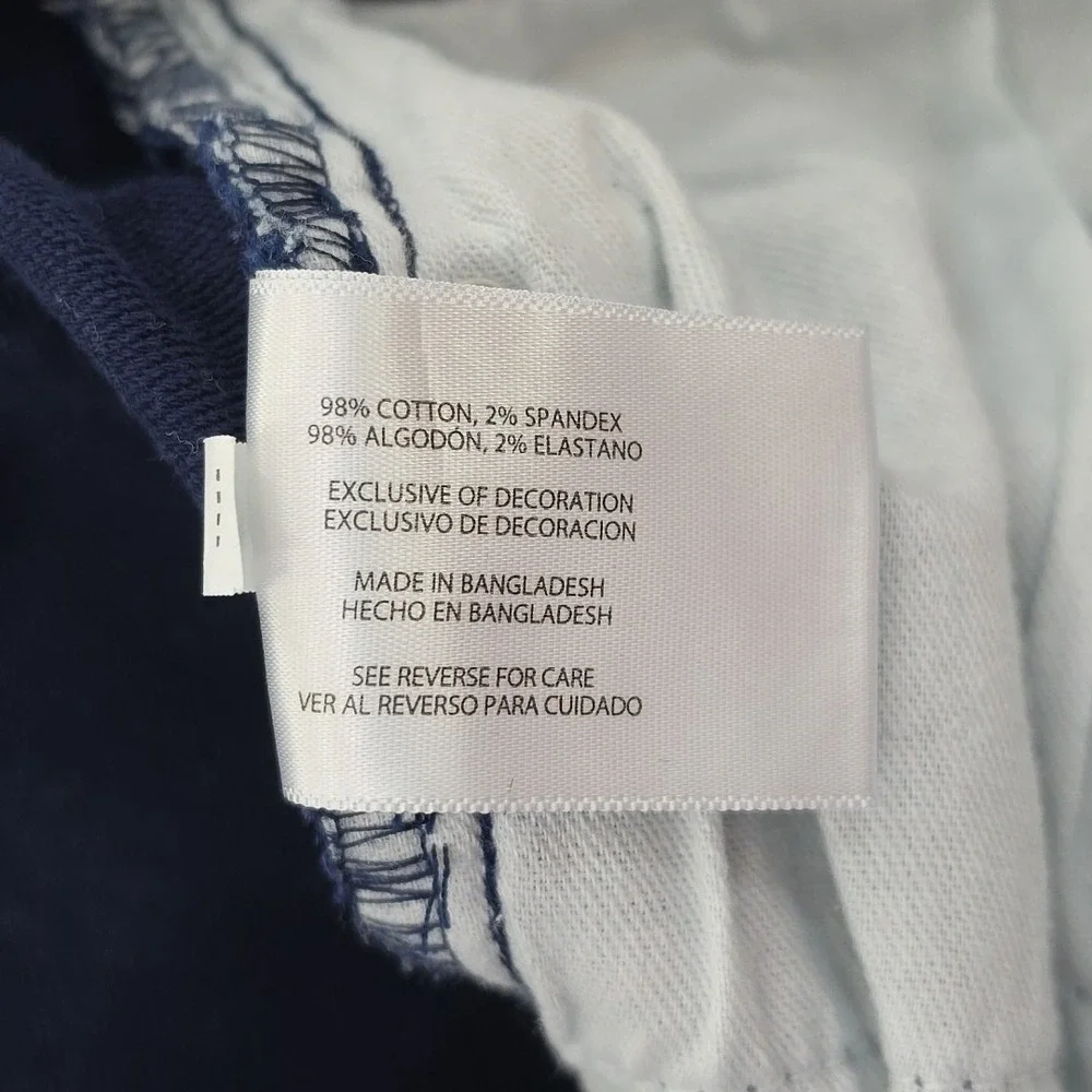 Banana Republic Core Pants Men's 36x30 Navy Blue 5 Pocket Design Stretch Comfort - Picture 5 of 15